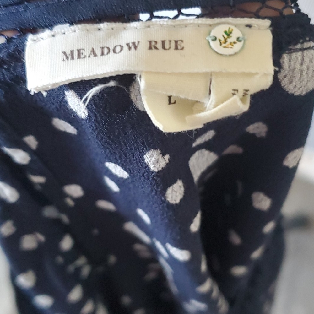 Anthropologie polka dot exposed buttons blouse - Picture 3 of 13